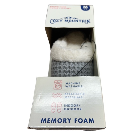 SzM7-8 Cozy Mountain Memory Foam Slippers NWT - Picture 3 of 3